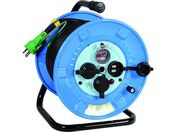 NICHIDO/電工ドラム 屋外型 リペアポッキンドラム 過負荷漏電保護兼用ブレーカ付 30m NPW-EK33RE