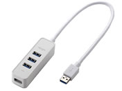 エレコム/マグネット付USB3.0ハブ バスパワー4ポート 白/U3H-T405BWH