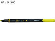 G)トンボ鉛筆/蛍コート80 黄1パック(5本入)/WA-SC91-5P