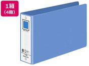 コクヨ リングファイル B6ヨコ 背幅53mm 青 4冊 フ-409B