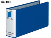 コクヨ チューブファイル(エコツインR) B4 1／3ヨコ とじ厚50mm 青4冊