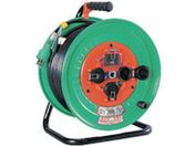 NICHIDO/電工ドラム 屋外型 漏電保護専用ブレーカ付 極太電線 30m NW-EB33F