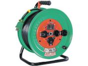 NICHIDO/電工ドラム 屋外型 過負荷漏電保護兼用ブレーカ付 2PNCT極太電線 30m NW-EK33FPN