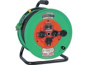 NICHIDO/電工ドラム 屋外型 過負荷漏電保護兼用ブレーカ付 2PNCT電線 50m NW-EK53PN