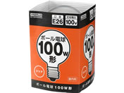 ヤザワ/ボール電球 100W形 G95 クリア/GC100V90W95