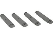 TRUSCO/プラ棚用 脚のみ4本セット 高さ372mm用 アーセナルグレー