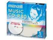 マクセル 音楽用CD-R700MB ホワイトレーベル5枚 CDRA80WP5S