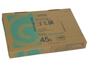 Goono BOX型ゴミ袋薄手強化タイプ乳白半透明45L100枚*8箱