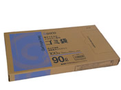 Goono BOX型ゴミ袋 薄手強化タイプ 乳白半透明 90L 100枚