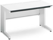 G)コクヨ/iSスタンダードテーブル(センター引出付)W1200×D700 ホワイト