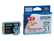 G)エプソン/インクカートリッジ ライトシアン 小容量タイプ/ICLC51