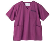 マツヨシ スクラブ トップス 診察衣 25-6500-0001 SS MY-NS0820BU(バーガンデ