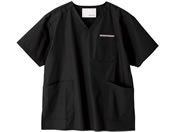 マツヨシ スクラブ トップス 診察衣 25-6500-0203 M MY-NS0820BK(ブラック)