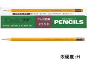 トンボ鉛筆/消しゴム付鉛筆 H 12本/2558-H