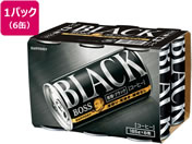 サントリー BOSS 無糖ブラック 185g×6缶パック