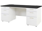 Netforce/�i�b�c ������ 3+3�i ��1600mm �z���C�g�~�u���b�N/LRD-167-WHBK33