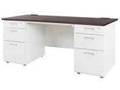 Netforce/�i�b�c ������ 3+3�i ��1600mm �z���C�g�~�_�[�N�u���E��/LRD-167-WHDBR33