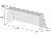 TOEI LIGHT �g�[�G�C���C�g/��ʃT�b�J�[�S�[���l�b�g �l�p�� 2��1�g �|���G�`���������� 440T/72�{ �Ԗ�12cm�p