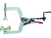 SHT/溶接テーブルシステム 先端スイベルパッド付C型クランプ PG637V
