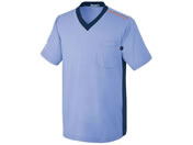 ルコックスポルティフ/ユニセックス VネックTシャツ 介護ユニフォーム 25-6529-0002 S UZL3201-11(リラXネイビモク