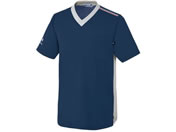 ルコックスポルティフ/ユニセックス VネックTシャツ 介護ユニフォーム 25-6529-0204 L UZL3201-5(ネイビー)