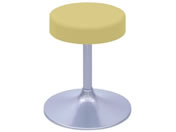 高田ベッド/A型クランケチェアー φ360mm H400 アイボリー/TB-1562-01