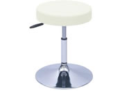 高田ベッド/G型クランケチェアー φ390mm H420-530 白/TB-1562-02