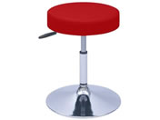 高田ベッド/G型クランケチェアー φ390mm H420-530 レッド/TB-1562-02