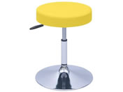 高田ベッド/G型クランケチェアー φ390mm H420-530 イエロー/TB-1562-02