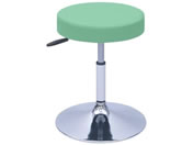 高田ベッド/G型クランケチェアー φ390mm H420-530 ライトグリーン/TB-1562-02