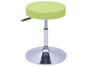 高田ベッド/G型クランケチェアー φ390mm H420-530 ライムグリーン/TB-1562-02