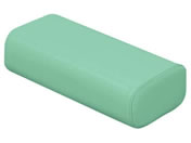 高田ベッド/かどまるマクラ 診察枕 23-5276-0005 ビニルレザーライトグリーン 高田ベッド製作所 TB-77C-66(H9CM)