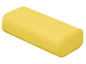 高田ベッド/かどまるマクラ 診察枕 23-5276-0008 ビニルレザーイエロー 高田ベッド製作所 TB-77C-66(H9CM)