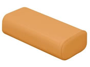 高田ベッド/かどまるマクラ 診察枕 23-5276-0010 ビニルレザーオレンジ 高田ベッド製作所 TB-77C-66(H9CM)