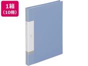 G)リヒトラブ/リクエスト クリヤーブック差替式A4 30穴 背幅25mm 水 10冊/G3801-14