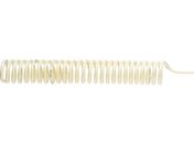 潤工社/ラウンドコイルチューブ UT 1-6X4mm 最大使用長200cm ベージュ UT-06-BG