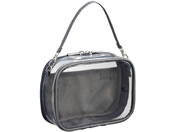 リヒトラブ/myfa デコレーションボックスポーチ ミニ・ワイド チャコールブラック