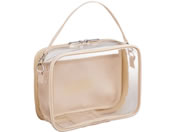 リヒトラブ/myfa デコレーションボックスポーチ ワイド シフォンベージュ