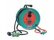 NICHIDO/電工ドラム 屋外型 びっくリール 過負荷漏電保護連用ブレーカ付 30m RBW-EK30S 22A-30Mブレーカーツキ