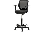 Netforce/ハイチェア CORE 固定脚 T肘付き ブラック/CRH-1TAFL-FW-BK