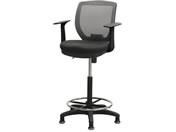 Netforce/ハイチェア CORE 固定脚 T肘付き グレー/CRH-1TAFL-FW-GY