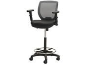 Netforce/ハイチェア CORE 上下昇降肘付き グレー/CRH-1MA-FW-GY