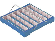 日本医理器材/カラー散薬トレー(30人用)取手付 投薬トレー 23-5662-02 6144-04(ブルー)