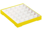 日本医理器材/カラー散薬トレー 30人用 イエロー/6008-03