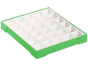 日本医理器材/カラー散薬トレー 30人用 グリーン/6008-05