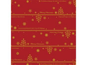 ササガワ/包装紙 ネージュ赤 半才判/49-3025