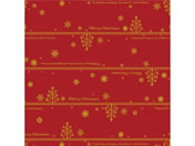 ササガワ/包装紙10枚ロール ネージュ赤 半才判/49-3625