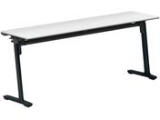 G)コクヨ/フラップテーブル カーム 棚付 ホワイト 脚黒 W1800×D450