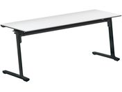 G)コクヨ/フラップテーブル カーム 棚付 ホワイト 脚黒 W1800×D600