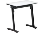 G)コクヨ/フラップテーブル カーム 棚付 ホワイト 脚黒 W700×D450